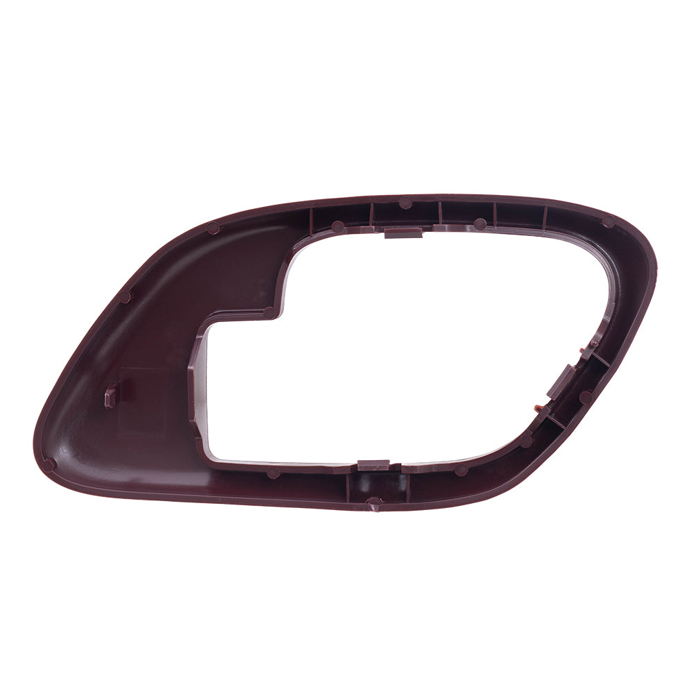 Brock Replacement Drivers Inside Inner Red Door Handle Trim Bezel Compatible with Pickup Escalade Tahoe Suburban Yukon