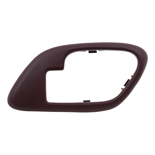 Brock Replacement Passengers Inside Inner Red Door Handle Trim Bezel Compatible with Pickup Escalade Tahoe Suburban Yukon