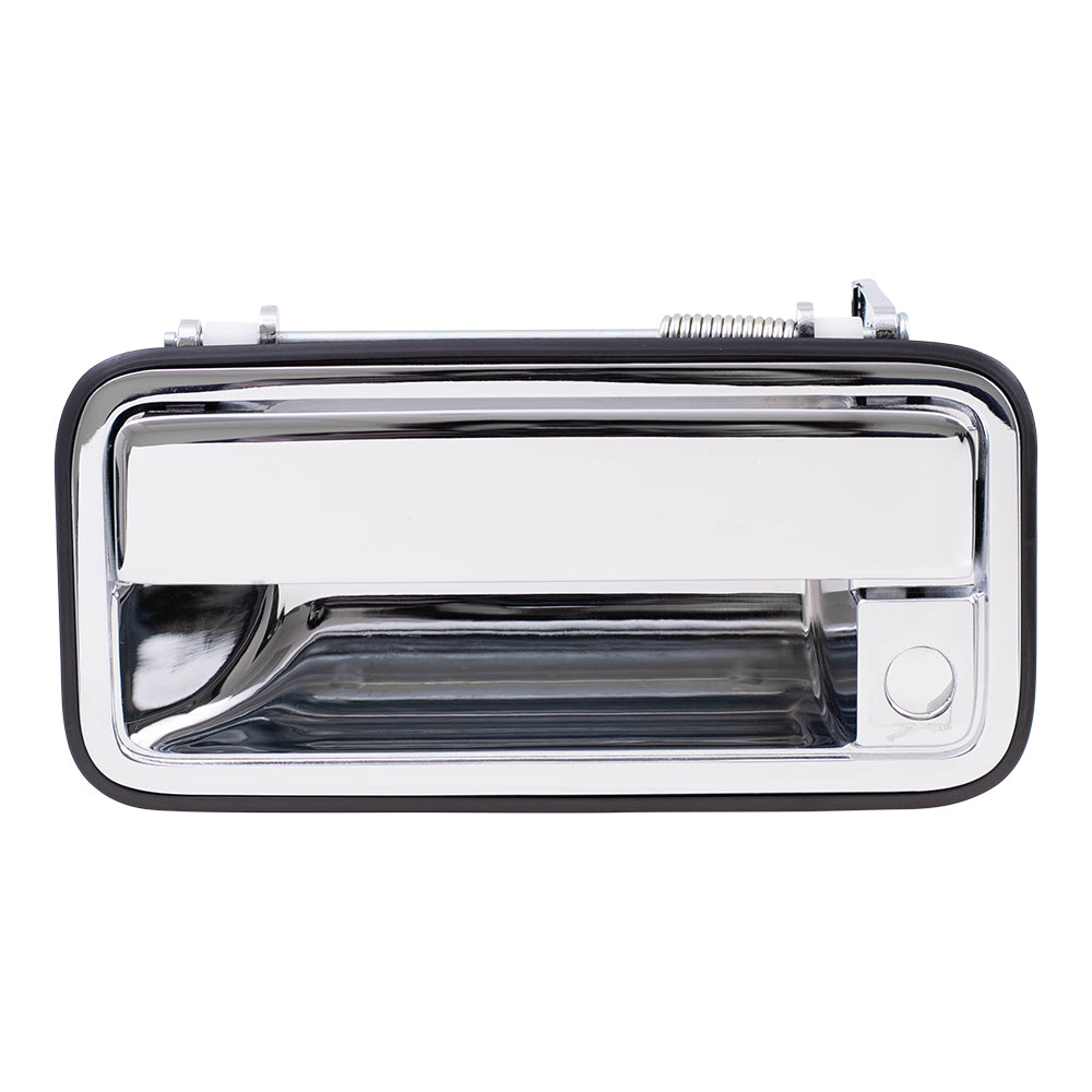 Brock Replacement Drivers Front Outside Outer Chrome Specialty Door Handle compatible with Pickup Truck 15708043