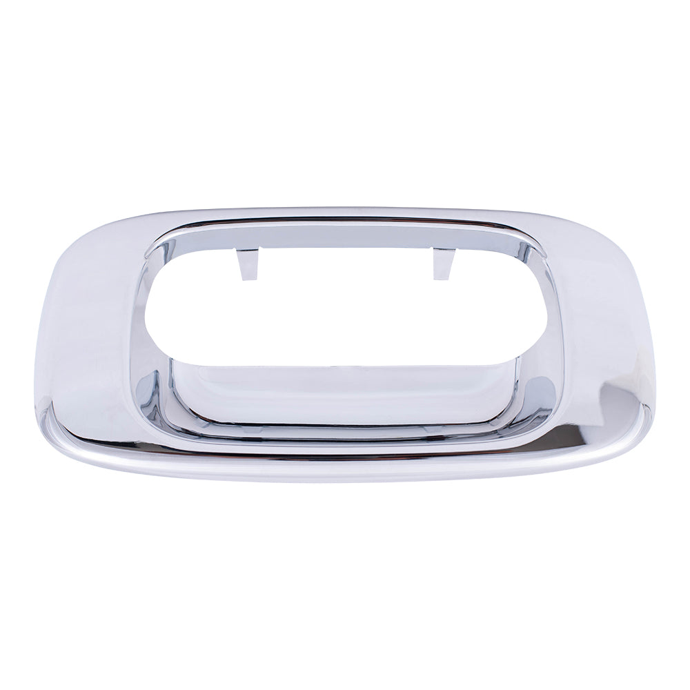 Brock Replacement Chrome Specialty Tailgate Handle Trim Bezel compatible with Pickup Truck