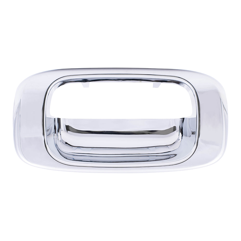 Brock Replacement Chrome Specialty Tailgate Handle Trim Bezel compatible with Pickup Truck