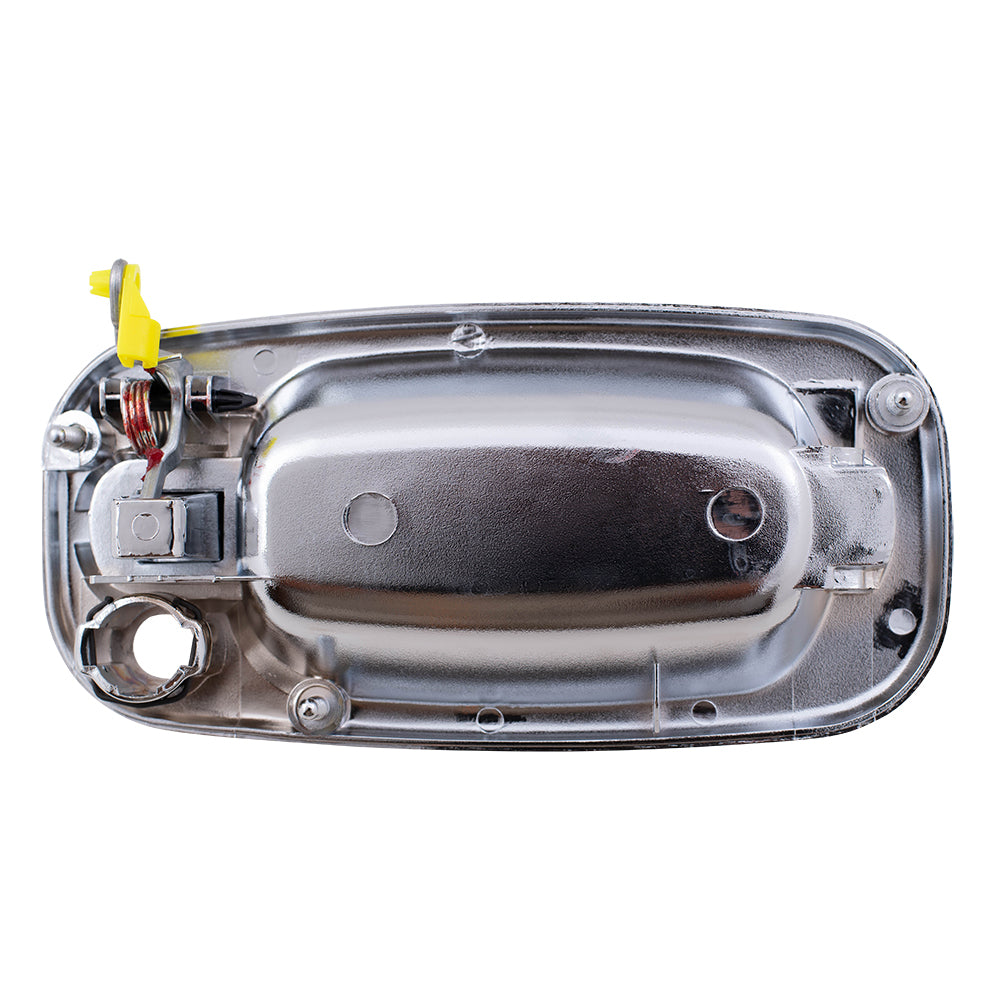 Brock Replacement Drivers Front Outside Outer Chrome Specialty Door Handle with Keyhole compatible with Pickup Truck