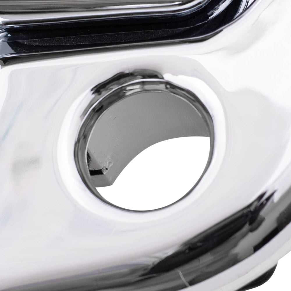 Brock Replacement Drivers Front Outside Outer Chrome Specialty Door Handle with Keyhole compatible with Pickup Truck