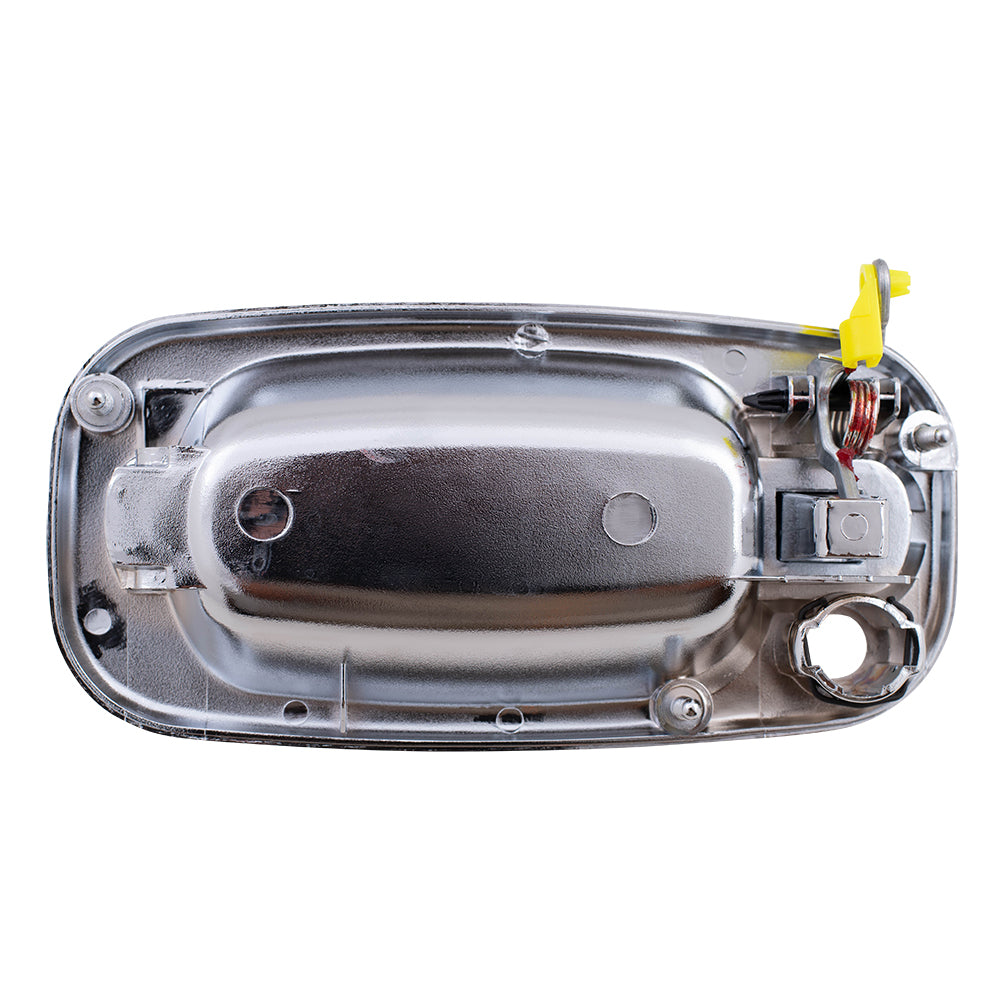 Brock Replacement Passengers Front Outside Outer Chrome Specialty Door Handle with Keyhole compatible with Pickup Truck