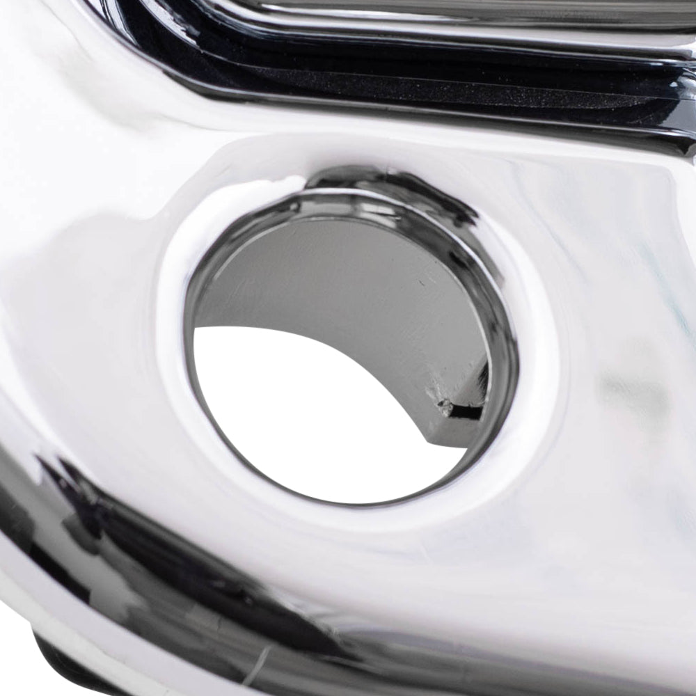 Brock Replacement Passengers Front Outside Outer Chrome Specialty Door Handle with Keyhole compatible with Pickup Truck