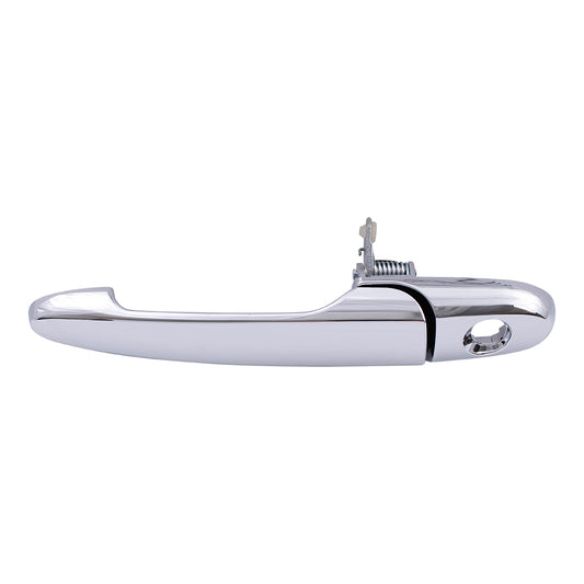 Brock Replacement Drivers Front Outside Door Handle Chrome w/ Keyhole compatible with G5 Cobalt Impala & Limited Monte Carlo Solstice Sky 25869324