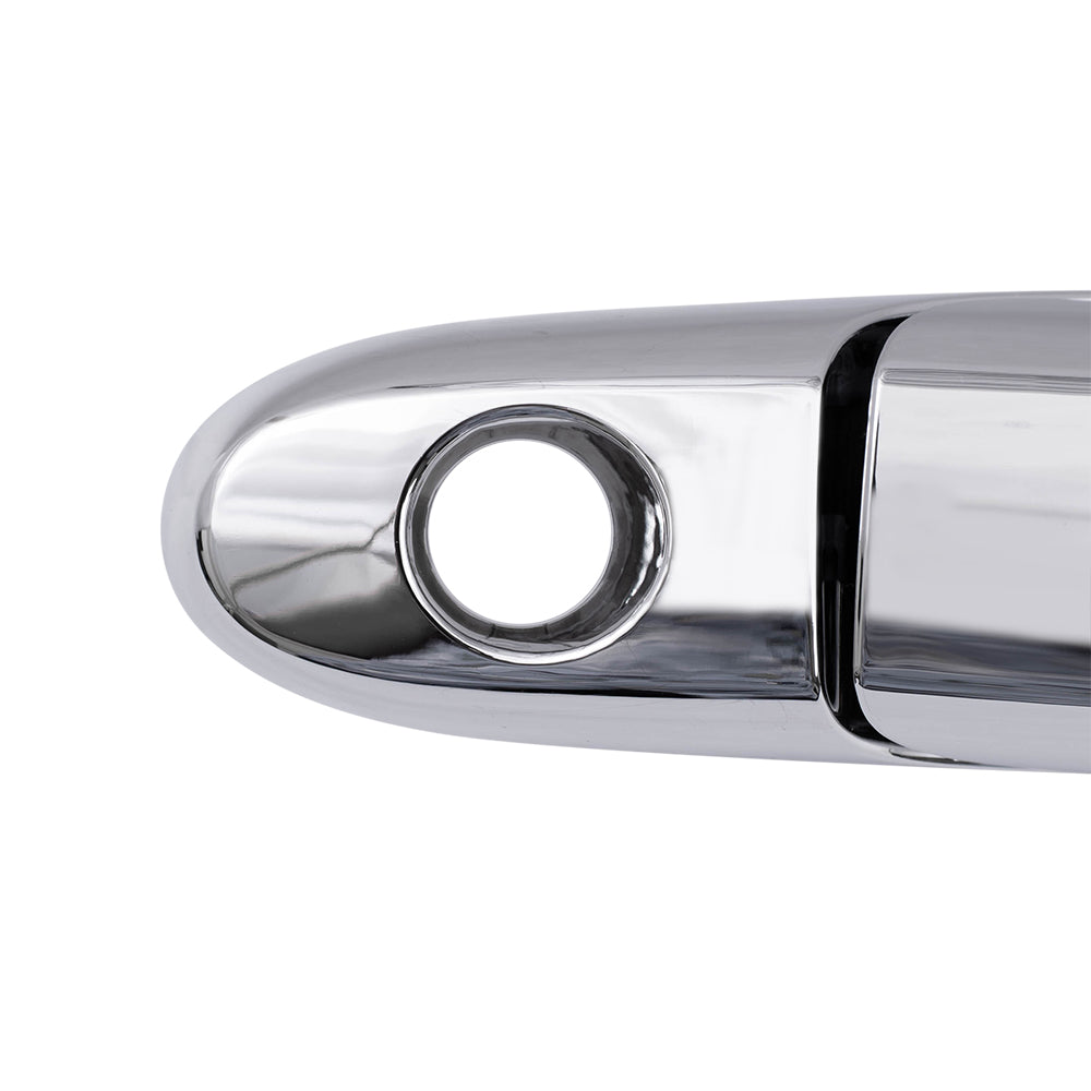 Brock Replacement Drivers Front Outside Door Handle Chrome w/ Keyhole compatible with G5 Cobalt Impala & Limited Monte Carlo Solstice Sky 25869324