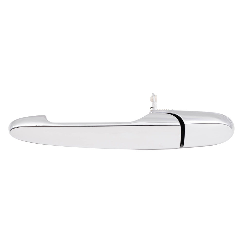 Brock Replacement Drivers Rear Outside Outer Chrome Door Handle compatible with 15936041