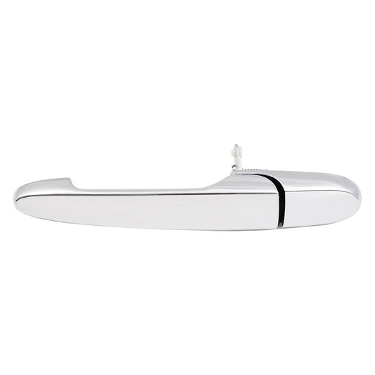 Brock Replacement Drivers Rear Outside Outer Chrome Door Handle compatible with 15936041