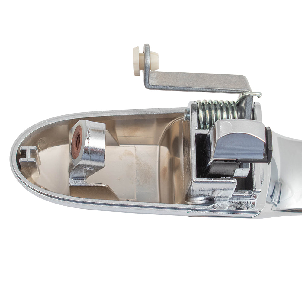 Brock Replacement Drivers Outside Rear Exterior Chrome Door Handle for 05-10 Cobalt 07-09 G5 replaces 15803524 GM1520134 129-00251AL