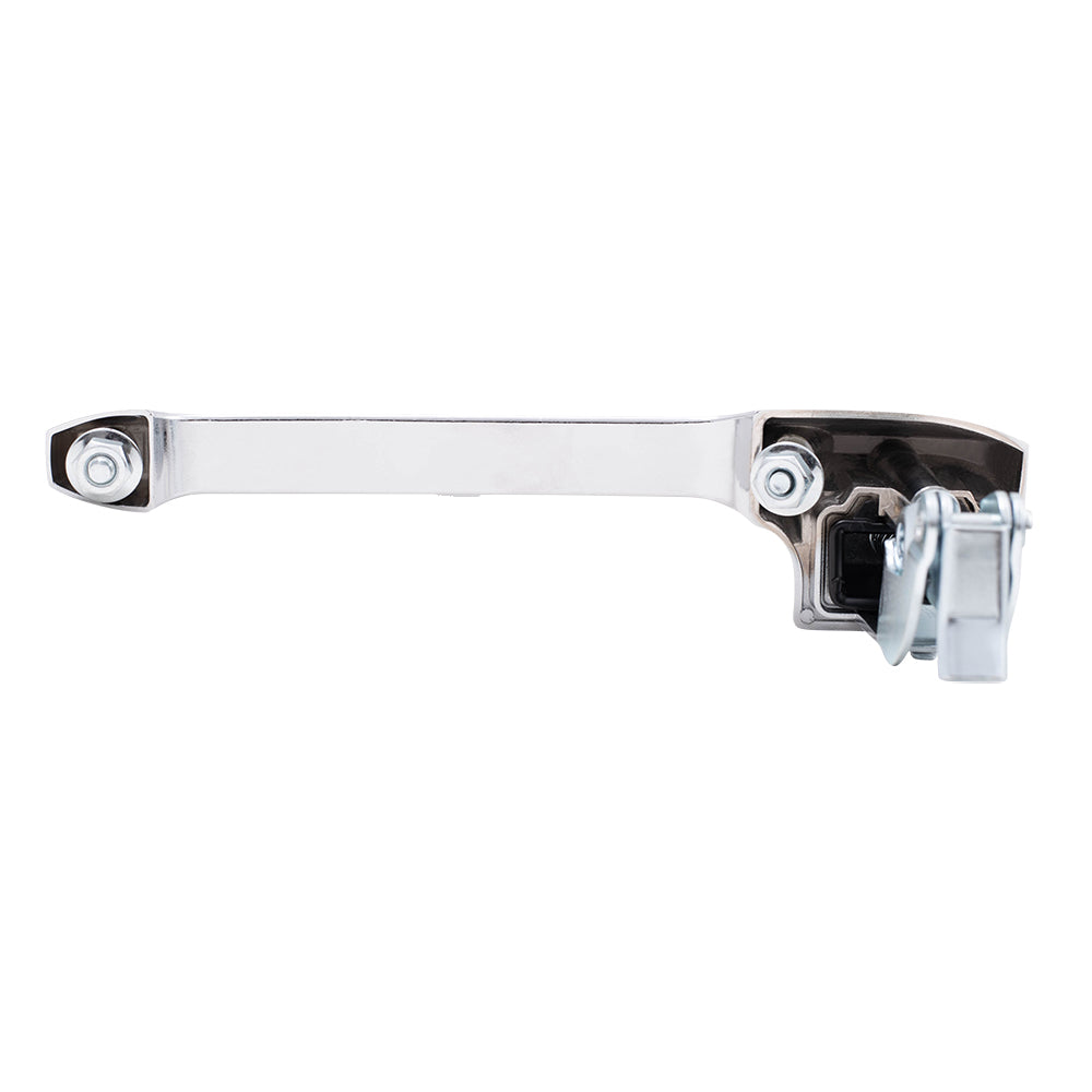 Brock Replacement Passengers Outside Outer Chrome Door Handle compatible with Pickup Truck Bronco E7TZ1522404A