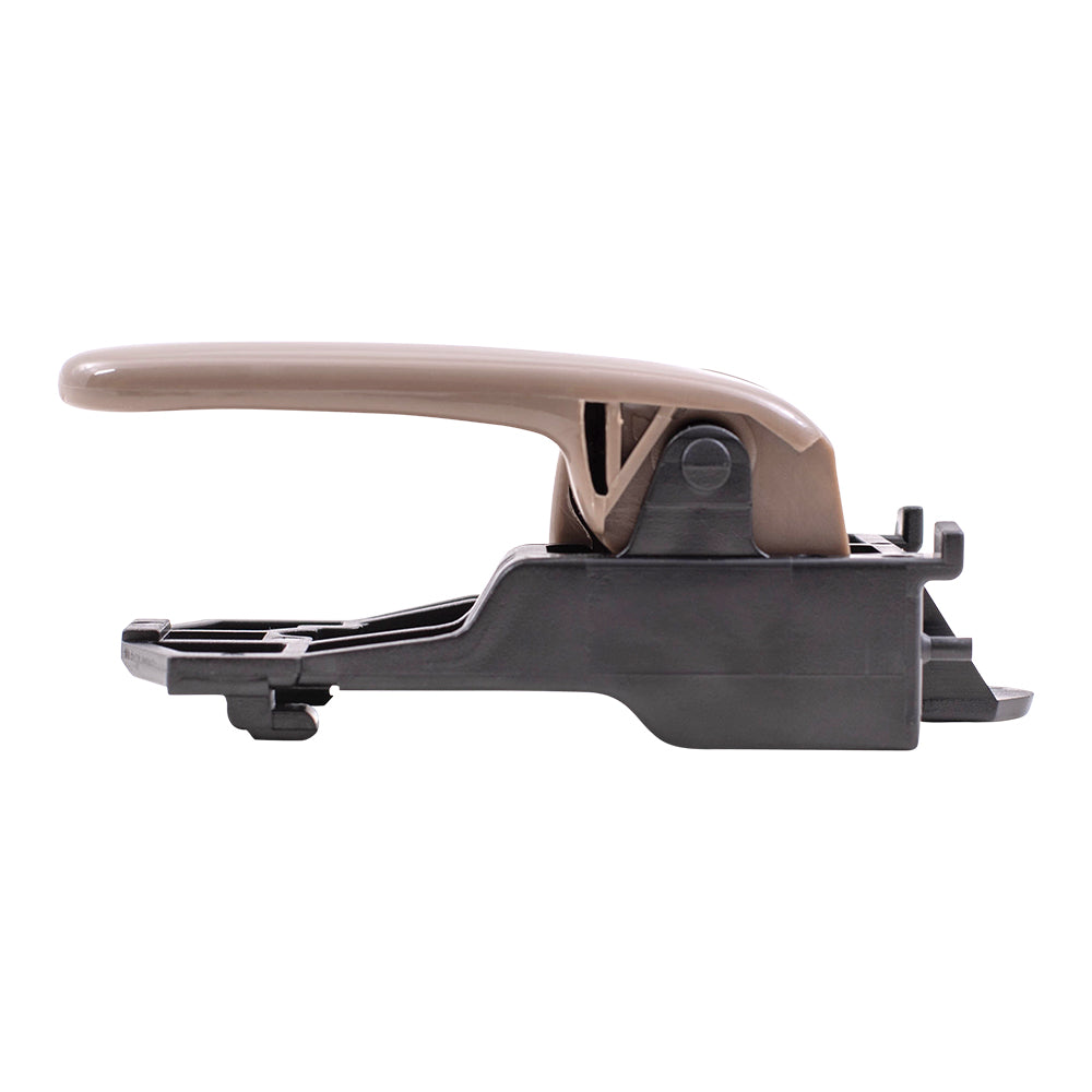 Brock Replacement Driver and Passenger Inside Inner Dark Tan Door Handles Compatible with Camry Sienna Van 69206AA010B0 69205AA010E0