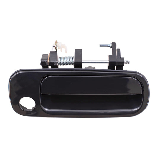 Brock Replacement Passengers Front Outside Outer Black Door Handle compatible with Camry 6921032091C1