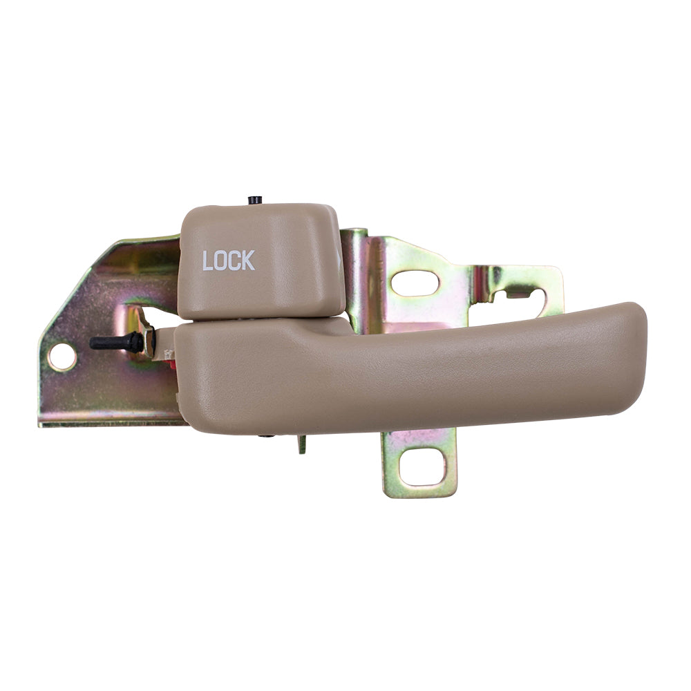 Brock Replacement Driver and Passenger Inside Inner Beige Door Handles Compatible with 92-96 Camry 69206-32071-J0 69205-32070-W3