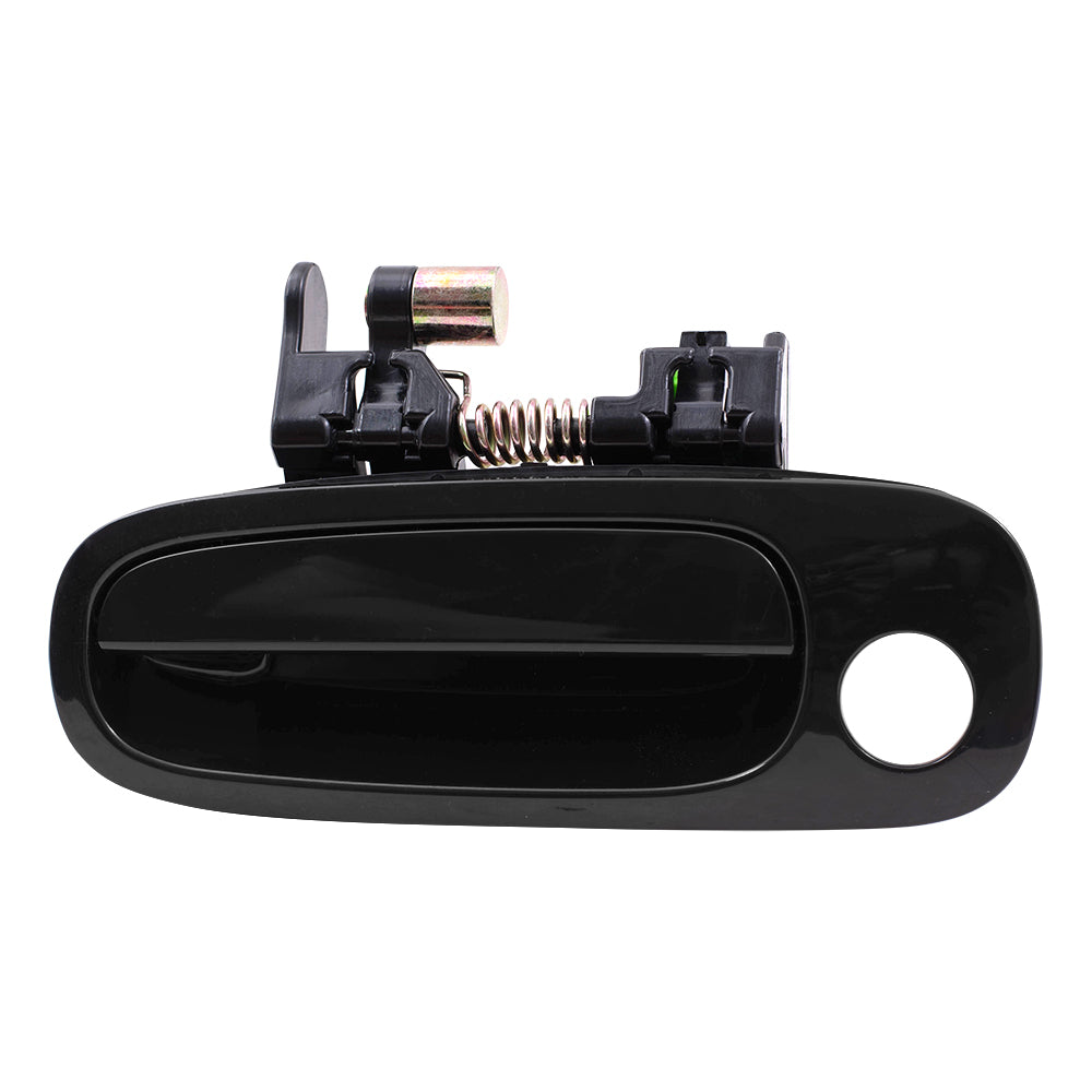 Brock Replacement Front Driver Side Outside Door Handle Paint to Match Black Compatible with 1998-2002 Corolla 6922002030