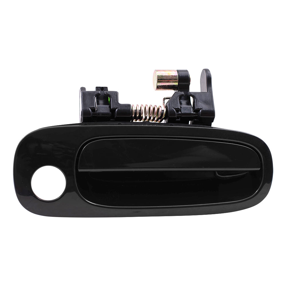 Brock Replacement Front Passenger Side Outside Door Handle Paint to Match Black Compatible with 1998-2002 Corolla 6921002030