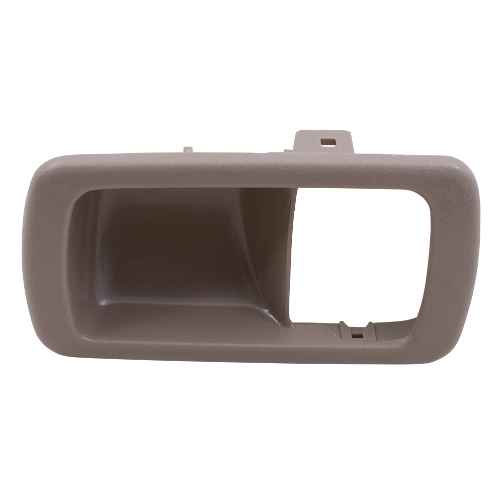 Brock Replacement Drivers Inside Inner Beige Door Handle Trim Bezel Compatible with 92-96 Camry 69278-32050-W3