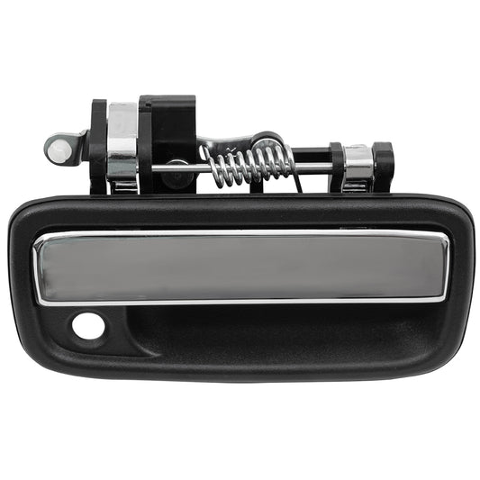 Brock Replacement Passengers Front Outside Black with Chrome Lever Door Handle compatible with 1995-2004 Tacoma Pickup Truck 6921035030