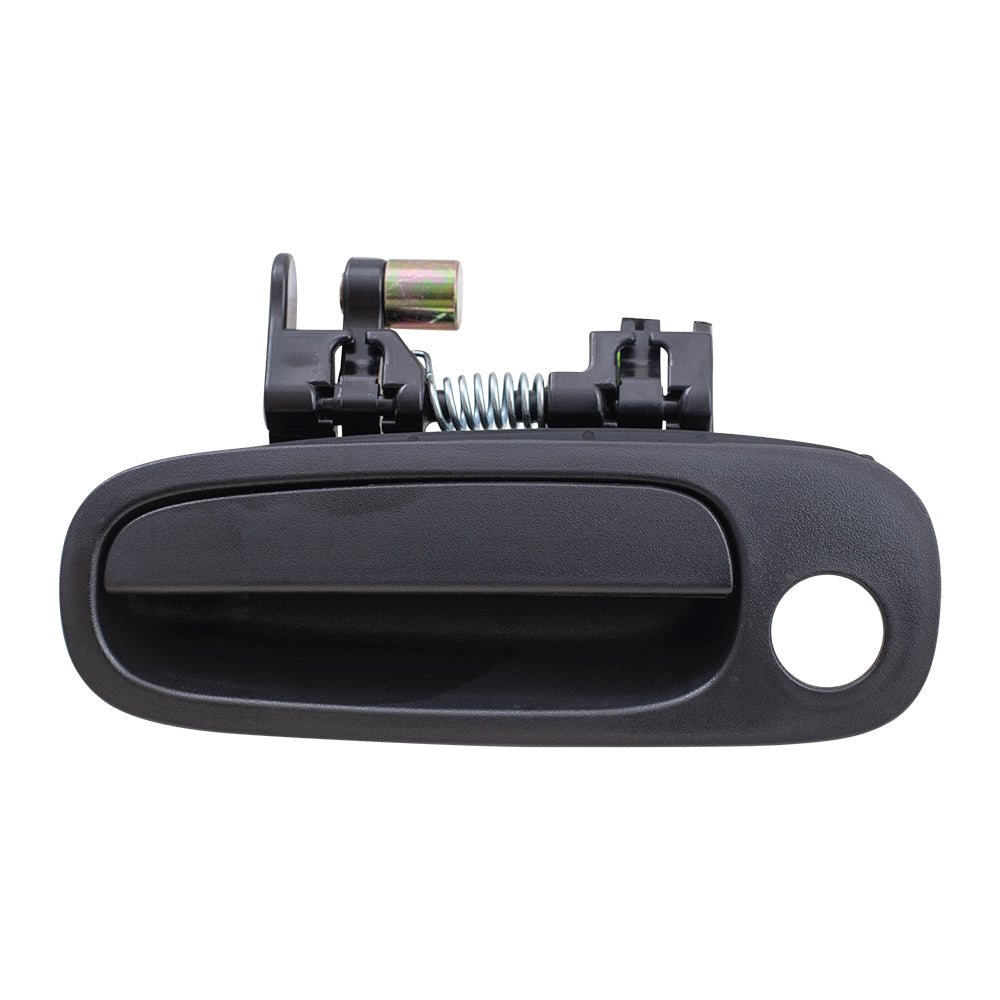 Brock Replacement Front Driver Side Outside Door Handle Textured Black Compatible with 1998-2002 Corolla 69220-02030