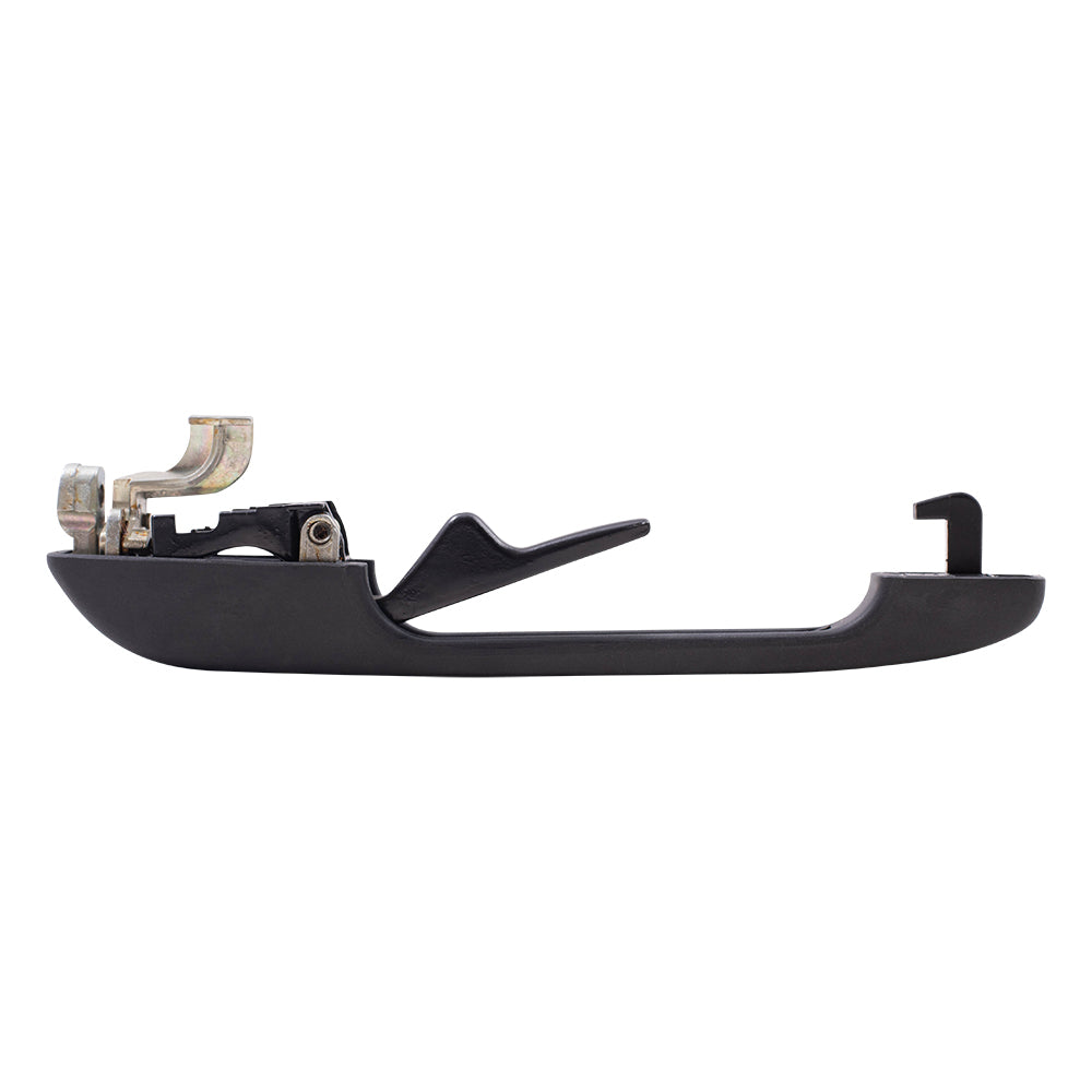 Brock Replacement Outside Rear Passenger Side Black Door Handle with Black and Chrome Inserts Comaptible with 1980-1984 A1 1985-1992 A2 1985-1992 Golf 1982-1988 Quantum 1979-1984 Rabbit 193839206