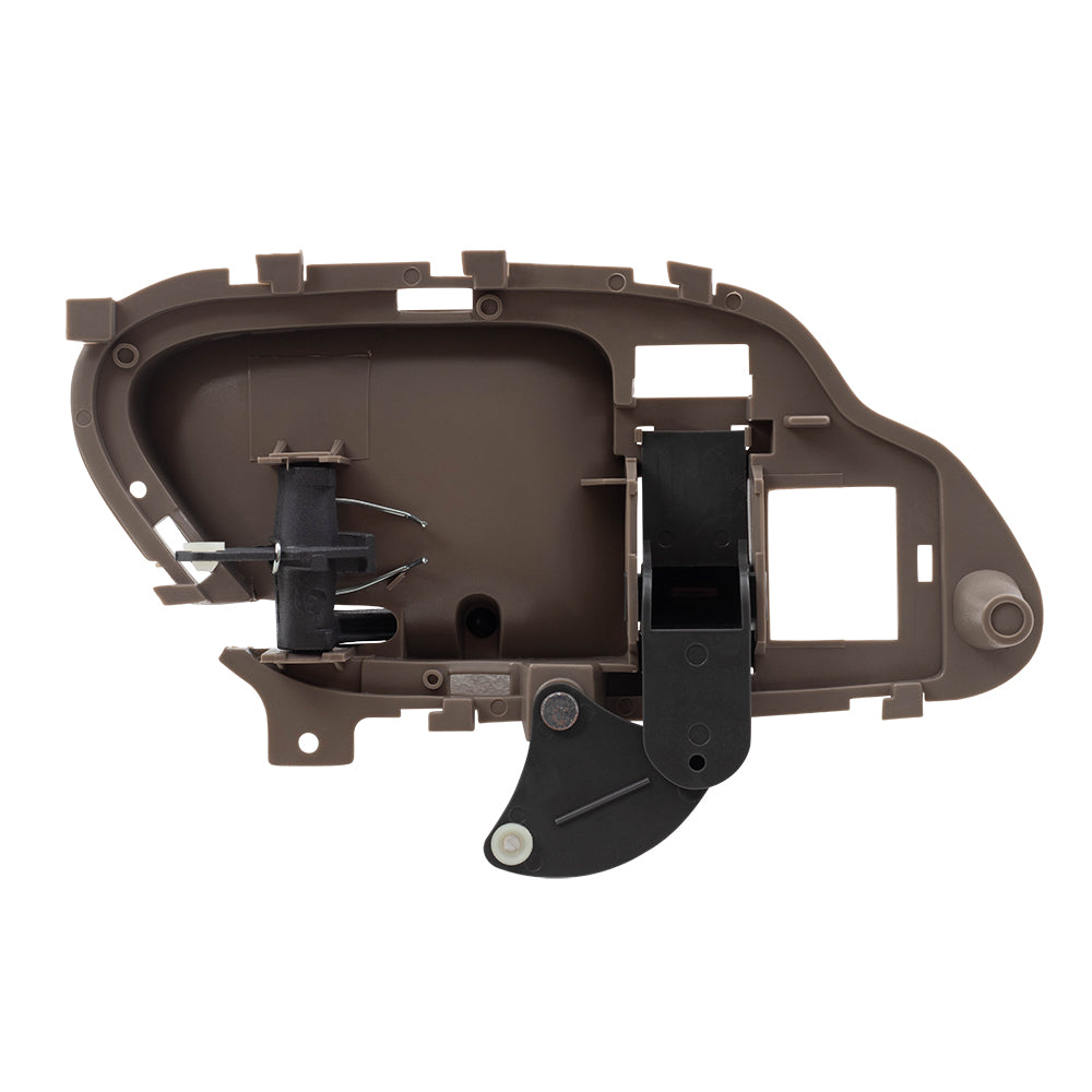 Brock Replacement Passengers Inside Inner Tan Door Handle Compatible with 95-02 Pickup Truck 15708044