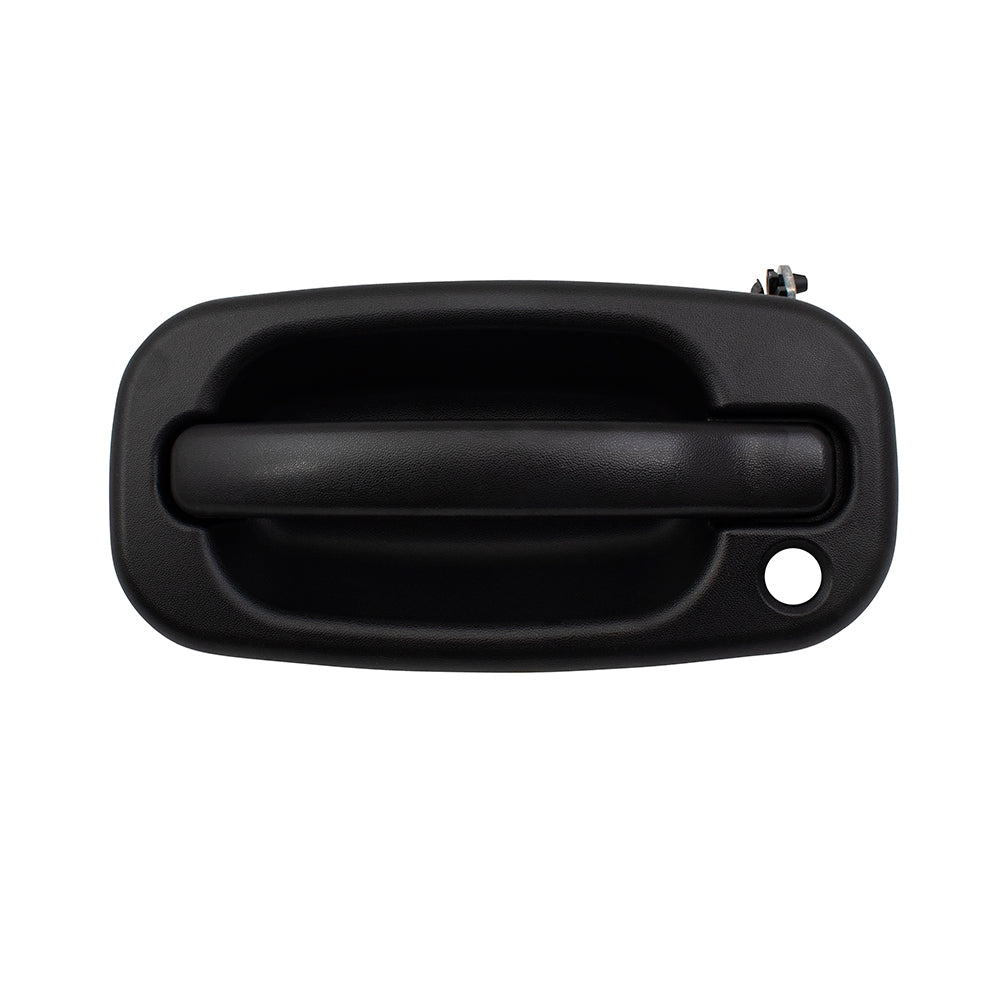 Brock Replacement Drivers Front Outside Exterior Door Handle w/ Keyhole compatible with 99-07 GM SUV Pickup Truck 19356468 15745149