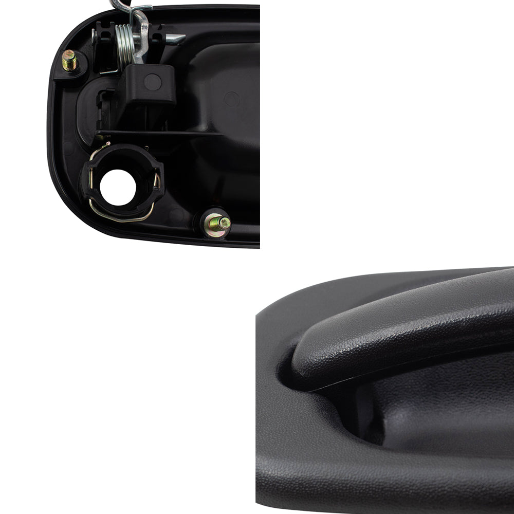 Brock Replacement Pair Set Front Outside Exterior Door Handles Compatible with 99-07 GM SUV Pickup Truck 19356468 15182406