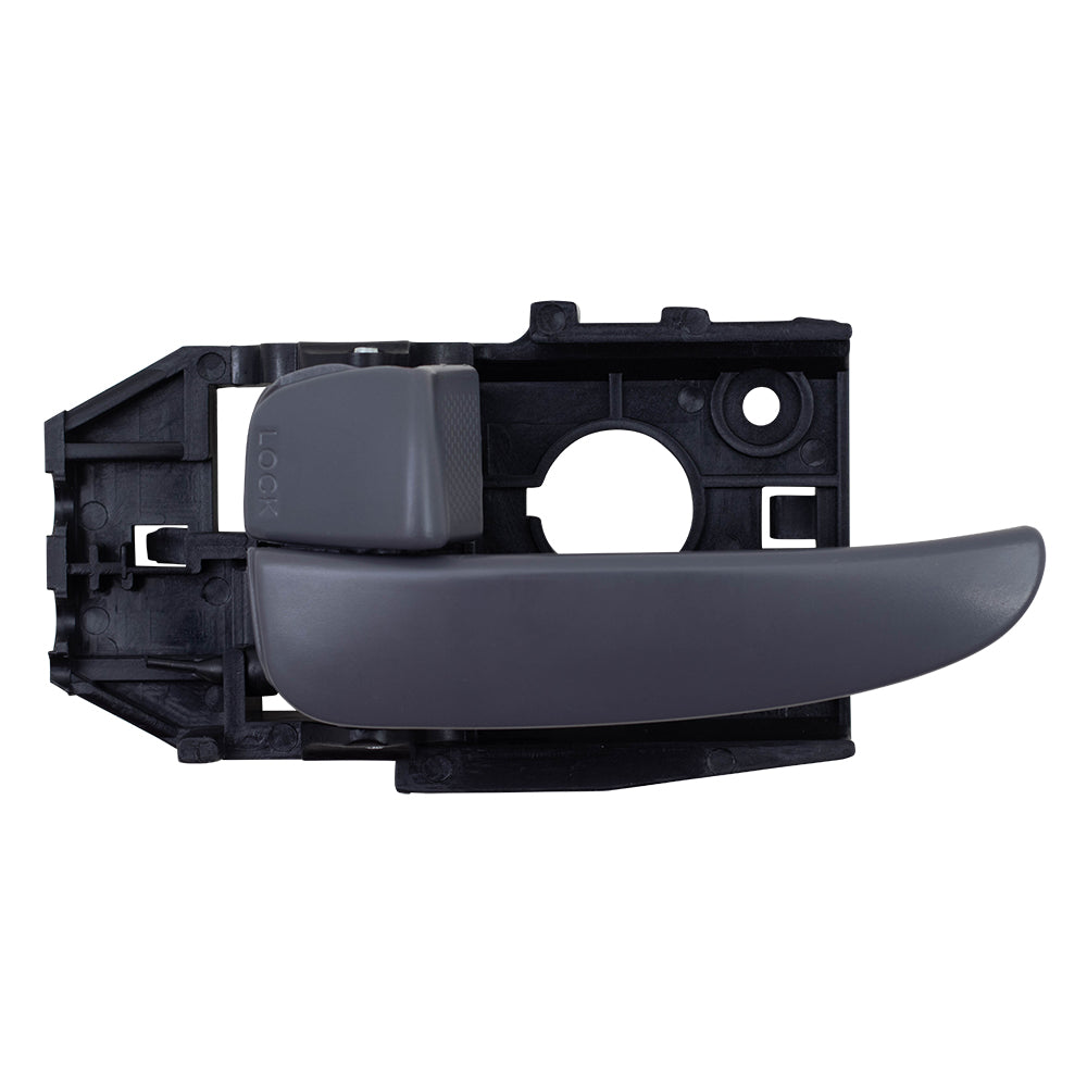 Brock Replacement Drivers Inside Interior Front Rear Gray Door Handle Compatible with 01-06 Elantra 82610-2D000AX