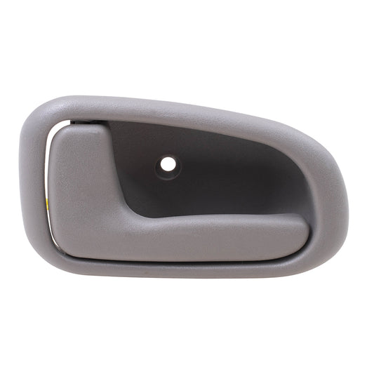 Brock Replacement Drivers Inside Inner Light Gray Door Handle Compatible with 93-97 Corolla Prizm 6920612130