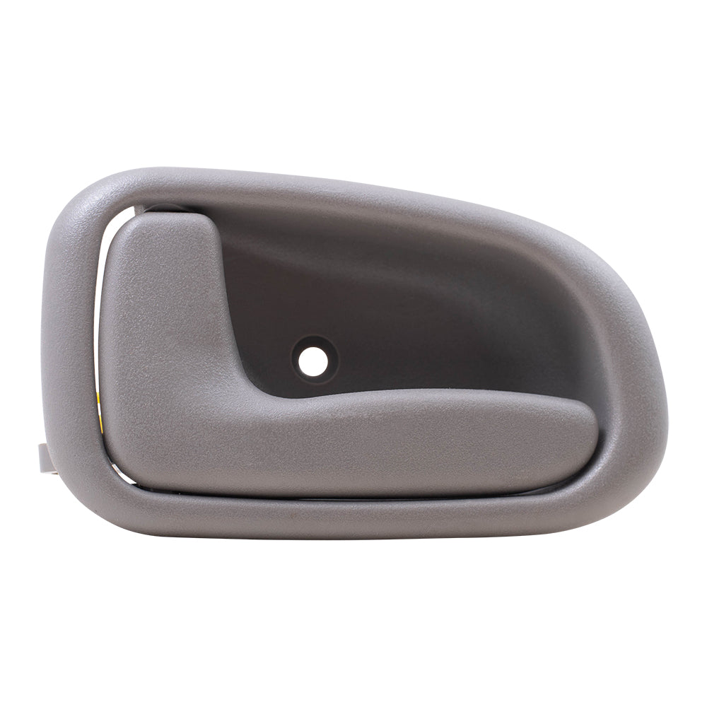 Brock Replacement Drivers Inside Inner Light Gray Door Handle Compatible with 93-97 Corolla Prizm 6920612130