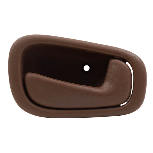 Brock Replacement Passengers Inside Inner Dark Brown Door Handle Compatible with 98-02 Corolla Prizm 69205-02050