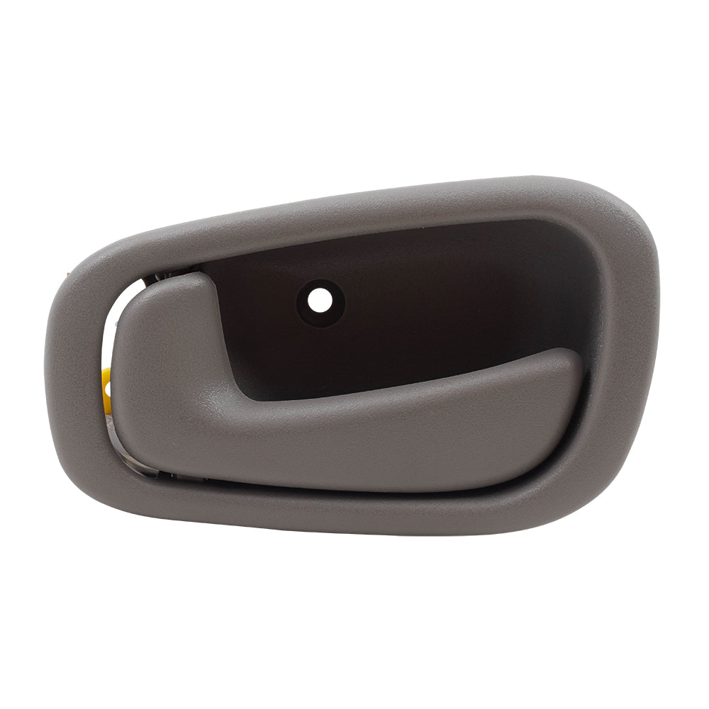 Brock Replacement Drivers Inside Inner Gray Door Handle Compatible with 1998-2002 Corolla Prizm 69206-02050-B1