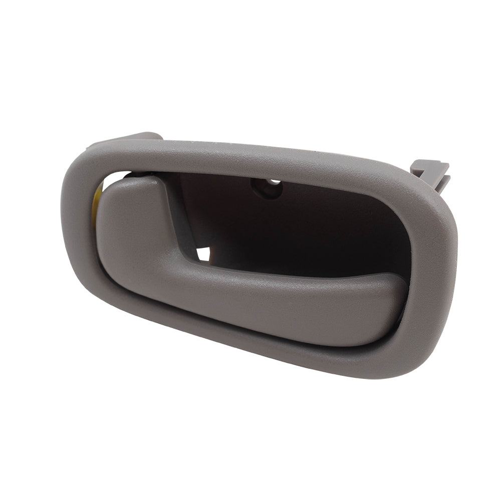 Brock Replacement Drivers Inside Inner Gray Door Handle Compatible with 1998-2002 Corolla Prizm 69206-02050-B1