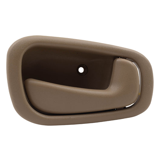 Brock Replacement Passengers Inside Inner Light Brown Door Handle Compatible with 1998-2002 Corolla Prizm