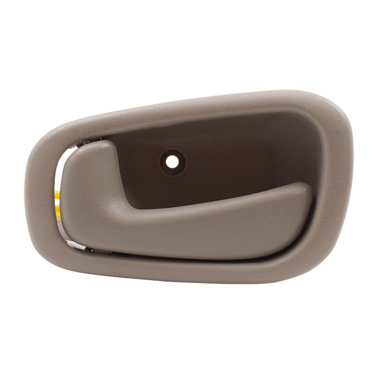 Brock Replacement Drivers Inside Inner Tan Door Handle Compatible with 98-02 Corolla Prizm 94859671