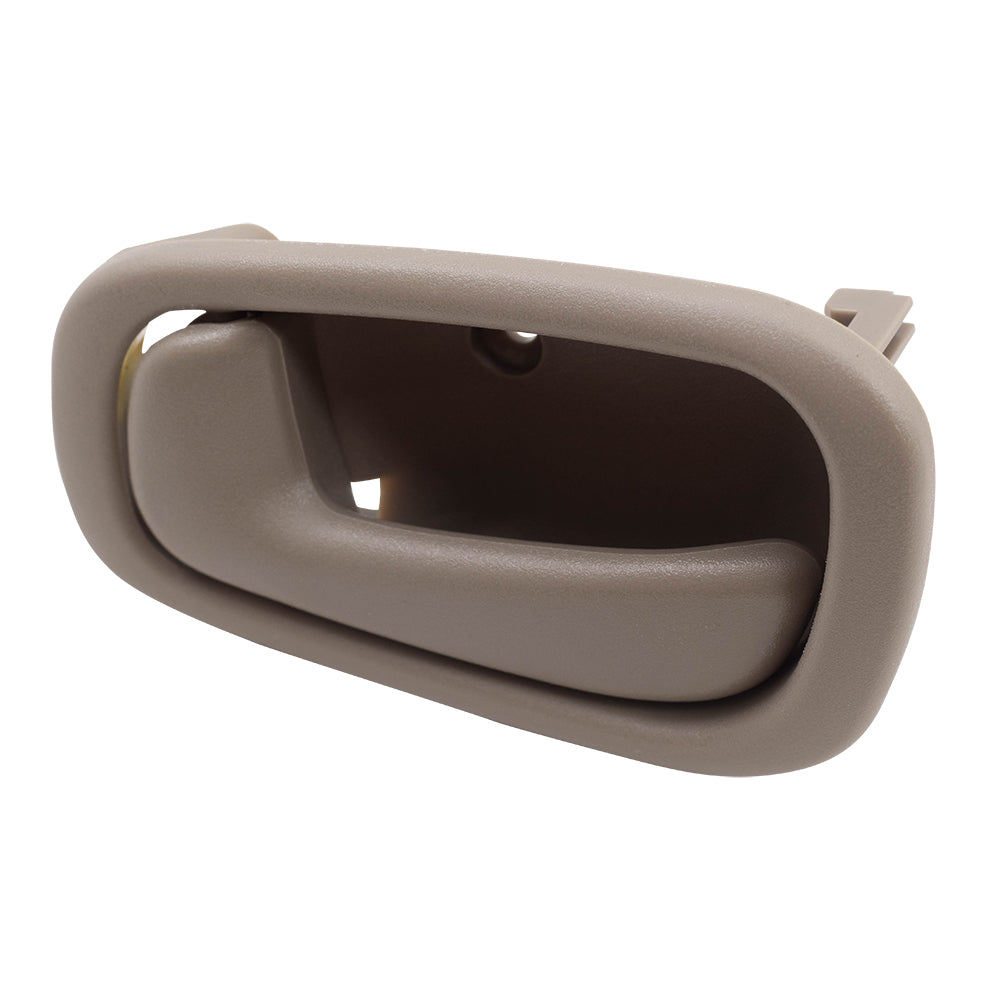 Brock Replacement Drivers Inside Inner Tan Door Handle Compatible with 98-02 Corolla Prizm 94859671