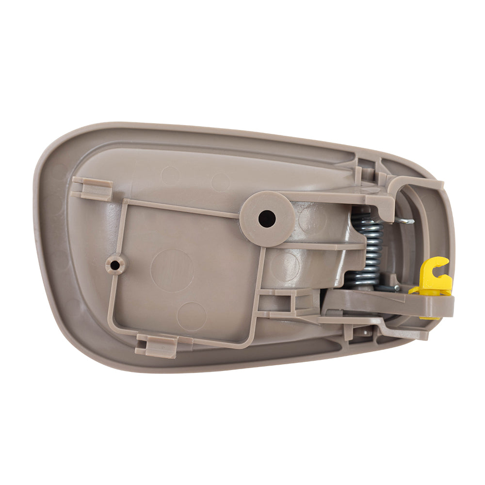 Brock Replacement Drivers Inside Inner Tan Door Handle Compatible with 98-02 Corolla Prizm 94859671