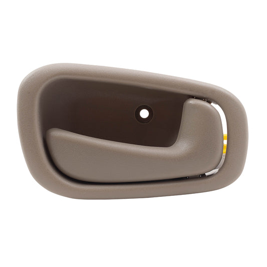 Brock Replacement Passengers Inside Inner Tan Door Handle Compatible with 98-02 Corolla Prizm 94857493