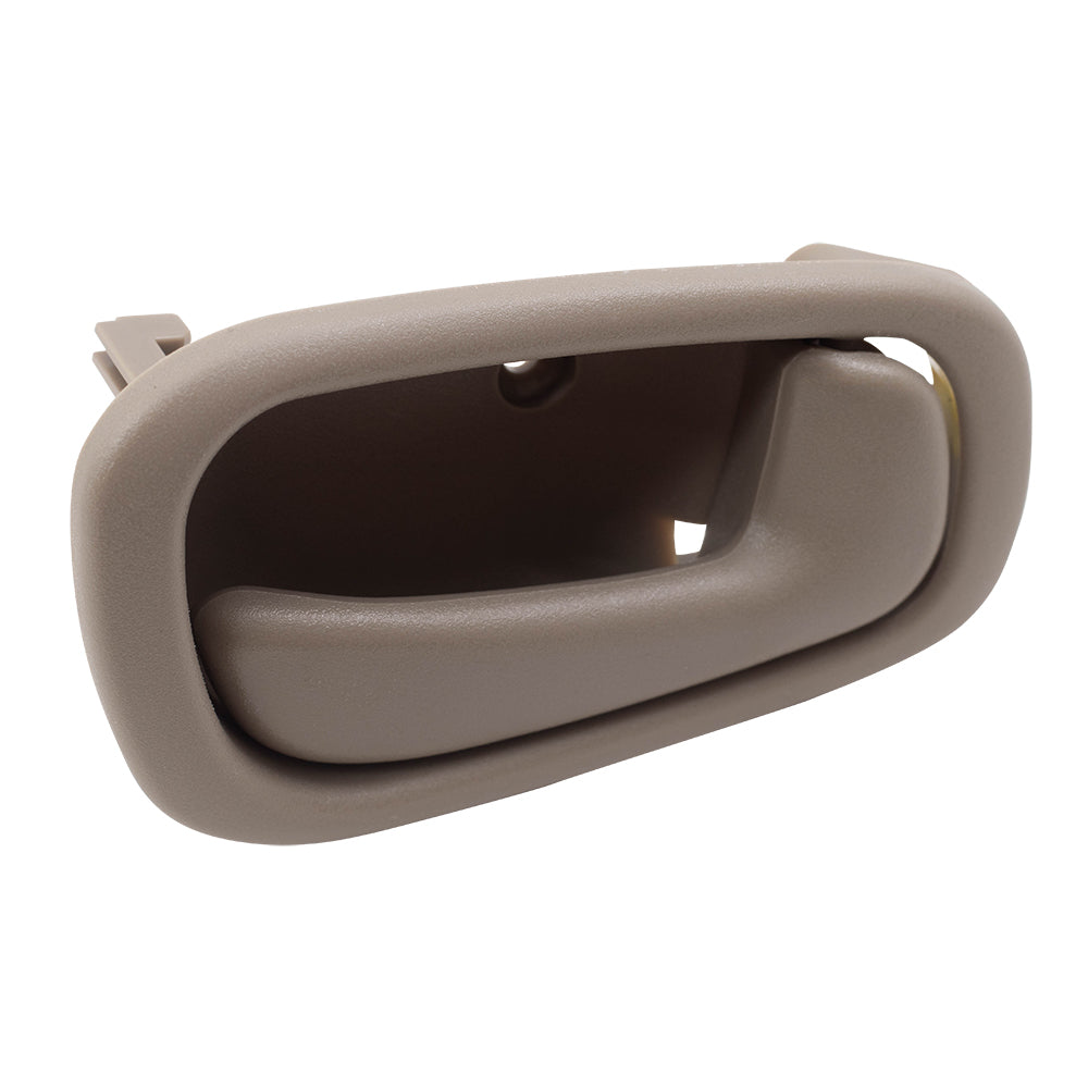 Brock Replacement Passengers Inside Inner Tan Door Handle Compatible with 98-02 Corolla Prizm 94857493