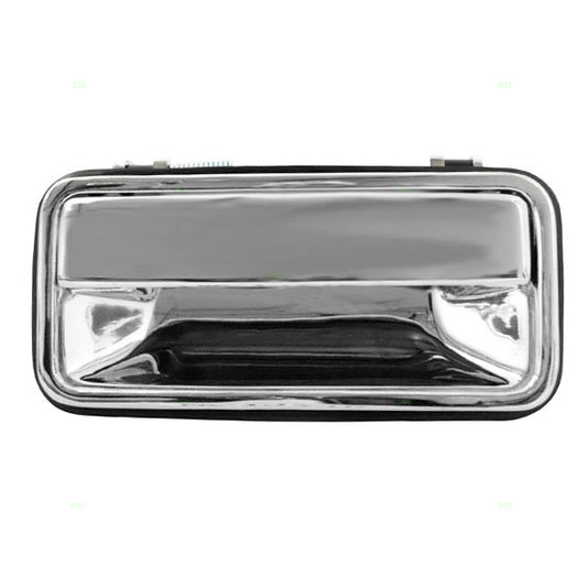 Brock Replacement Passengers Rear Outside Door Handle Chrome Specialty compatible with Pickup Truck Suburban Blazer Tahoe Yukon Escalade