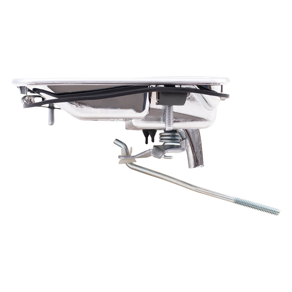 Brock Replacement Passengers Front Outside Outer Door Handle Chrome compatible with Excursion Super Duty Pickup Truck