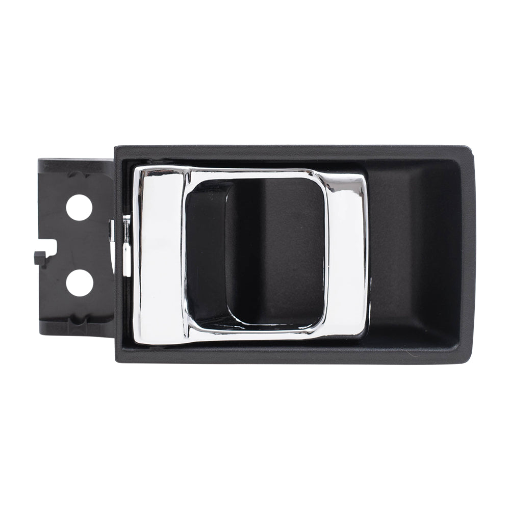 Brock Replacement Inside Inner Black with Chrome Door Handle Compatible with 86-97 Pickup Truck 8067015G00