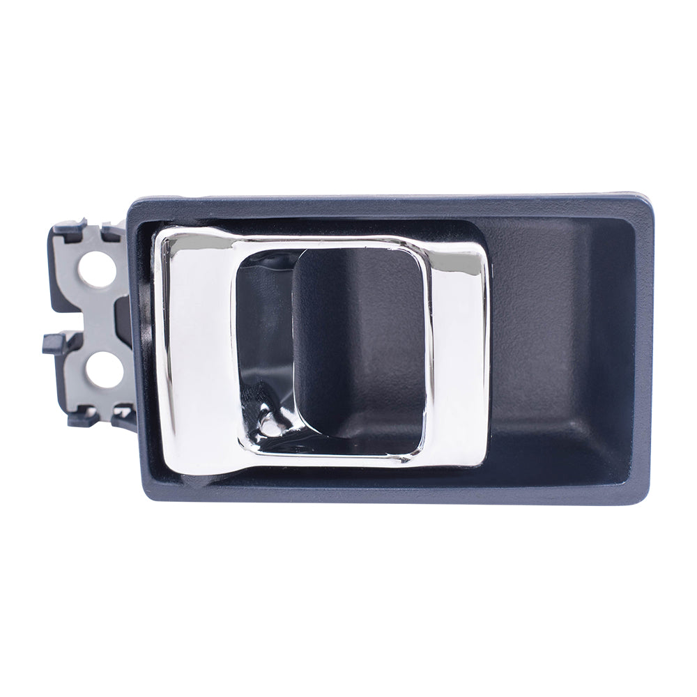 Brock Replacement Inside Inner Blue with Chrome Door Handle Compatible with 86-97 Pickup Truck 8067055G03