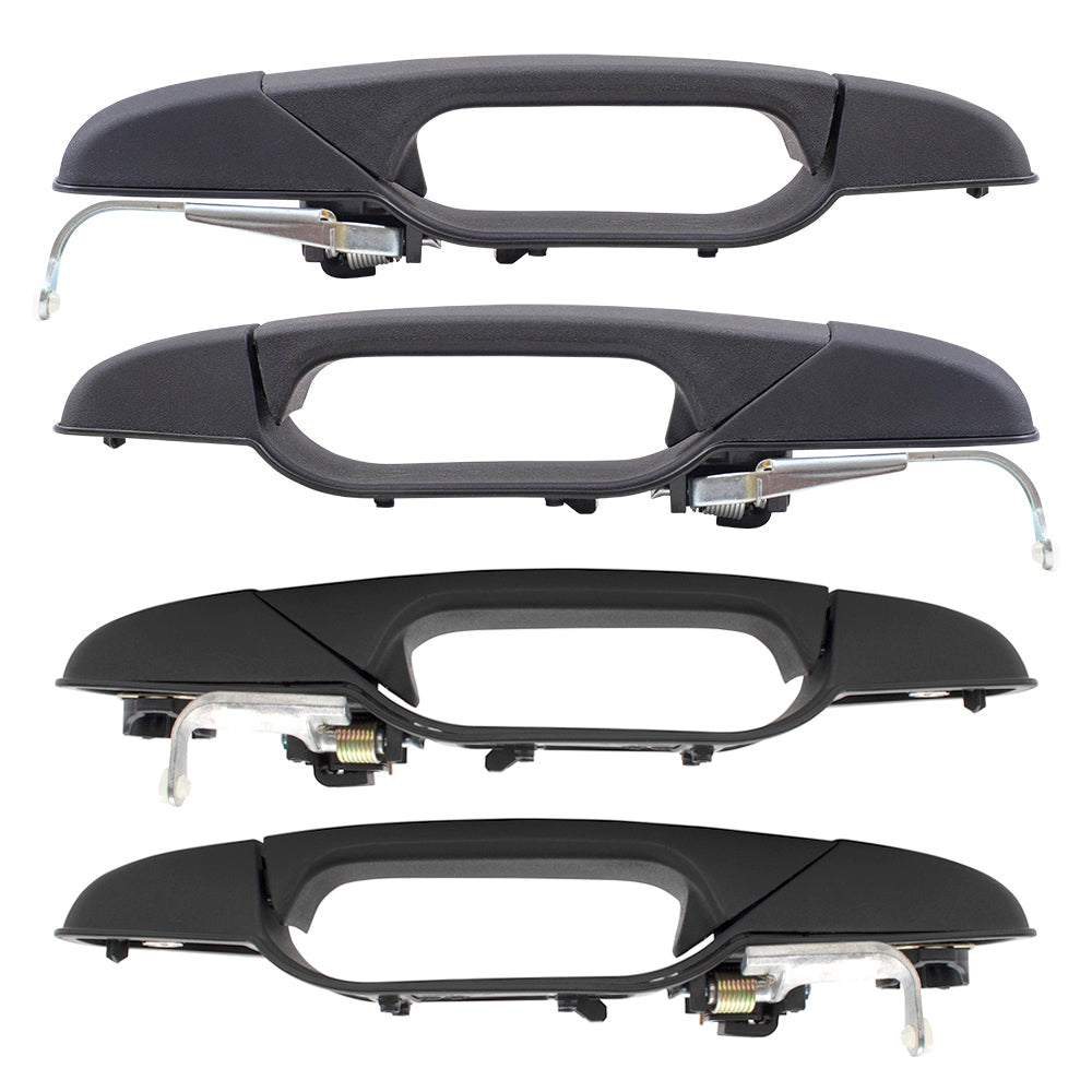 Brock Replacement Front & Rear Outside Door Handles 4 Piece Set Compatible with 2007-2013 Avalanche/Escalade EXT & 2007-2014 Silverado/Sierra & Denali/Escalade/Escalade ESV/Suburban/Tahoe/Yukon