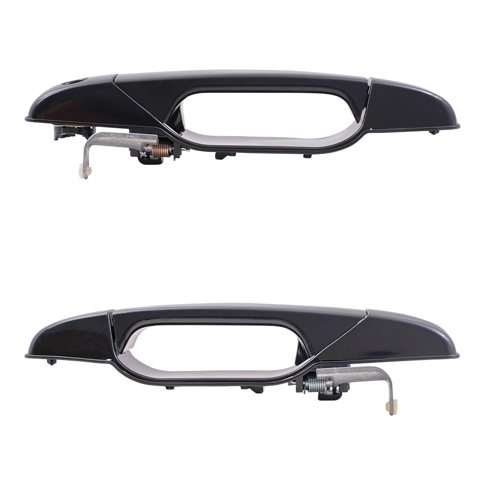 Brock Replacement Driver and Passenger Front Outside Door Handles compatible with Pickup Truck 20828243 20954801