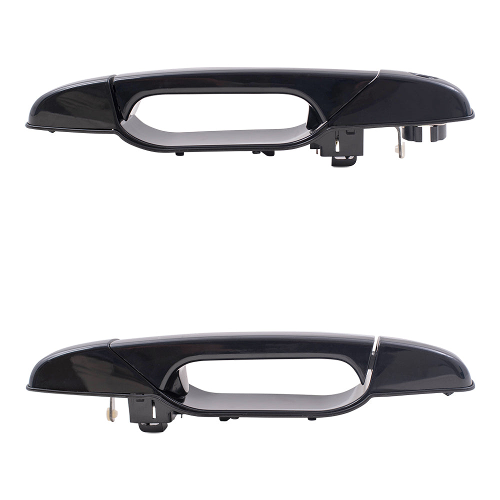 Brock Replacement Driver and Passenger Front Outside Door Handles compatible with Pickup Truck 20828243 20954801