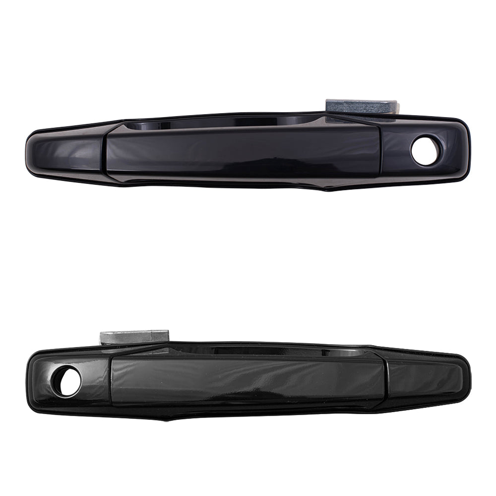 Brock Replacement Front Driver & Passenger Side Outside Door Handles Compatible with 2007-2013 Avalanche/Sierra Denali/Escalade EXT & 2007-2014 Silverado/Sierra/Escalade & ESV/Suburban/Tahoe/Yukon