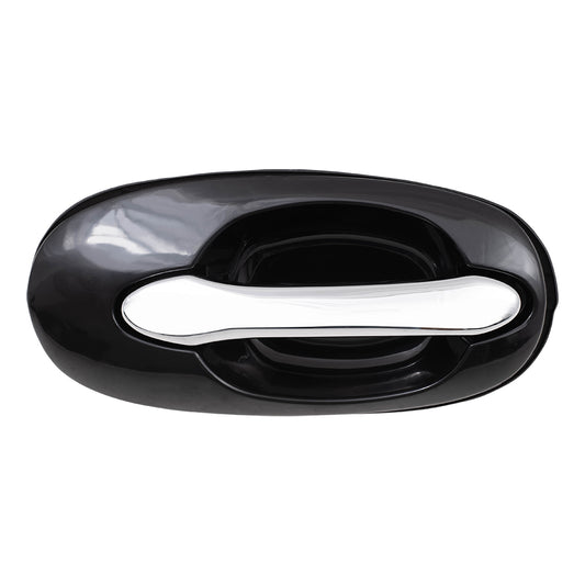 Brock Replacement Passengers Outside Outer Sliding Door Handle Black with Chrome compatible with Van 0K53B72410BXX