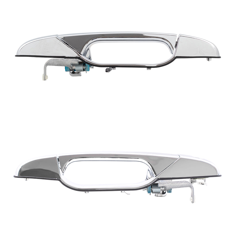 Brock Replacement Front Driver and Passenger Side Outside Door Handles Compatible with 2007-2013 Avalanche/Sierra Denali/Escalade EXT & 2007-2014 Silverado/Sierra/Escalade & ESV/Suburban/Tahoe/Yukon