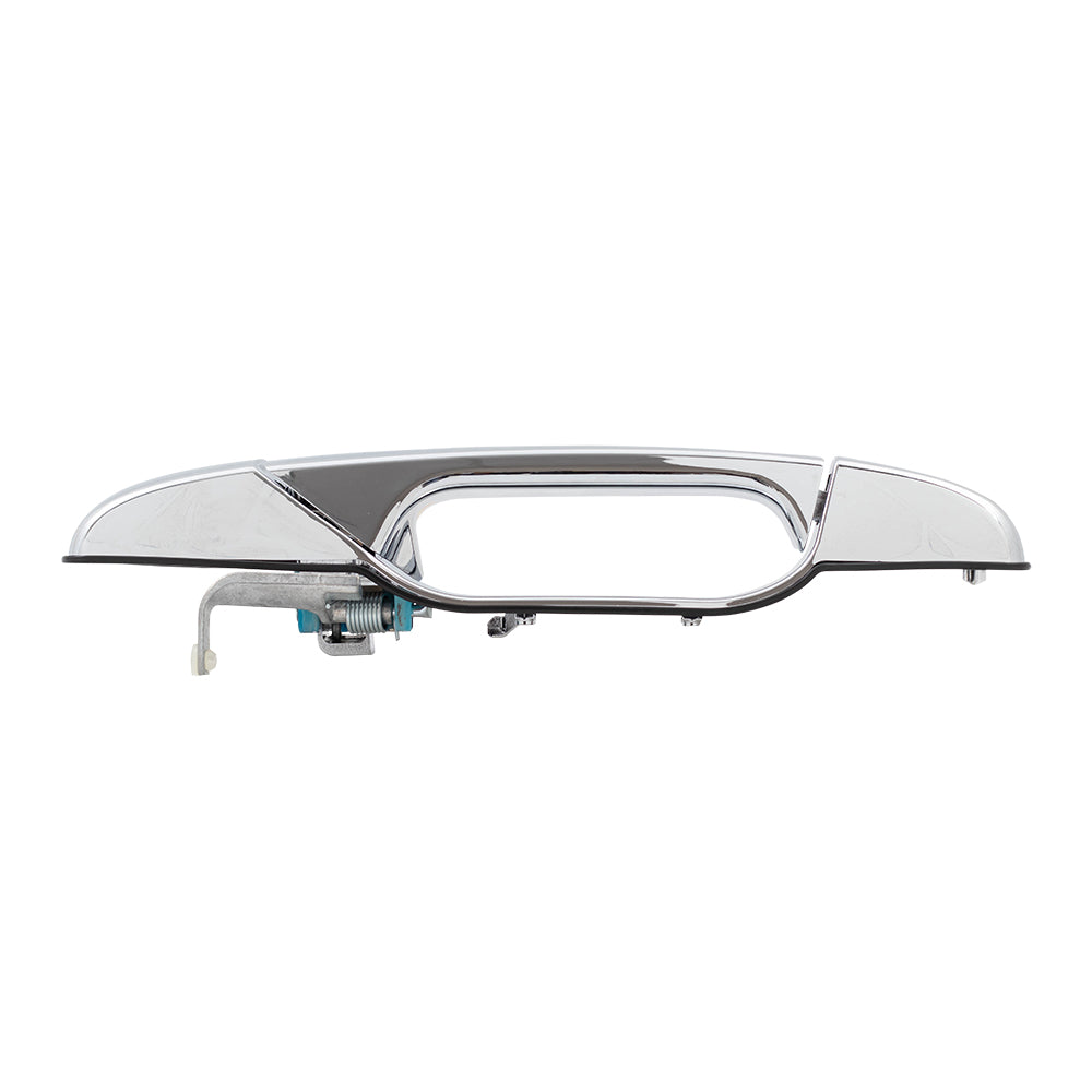 Brock Replacement Drivers Front Outside Outer Chrome Door Handle compatible with 07-13 Silverado Sierra Pickup Truck 22738721